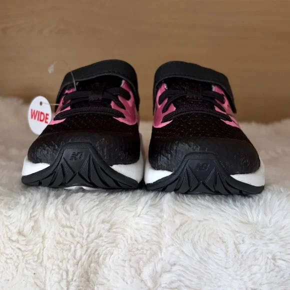 ✨$25✨NWT•New Balance Rave Run Toddler Kids' Sneakers | Black/Pink | 5T Wide - Picture 6 of 12